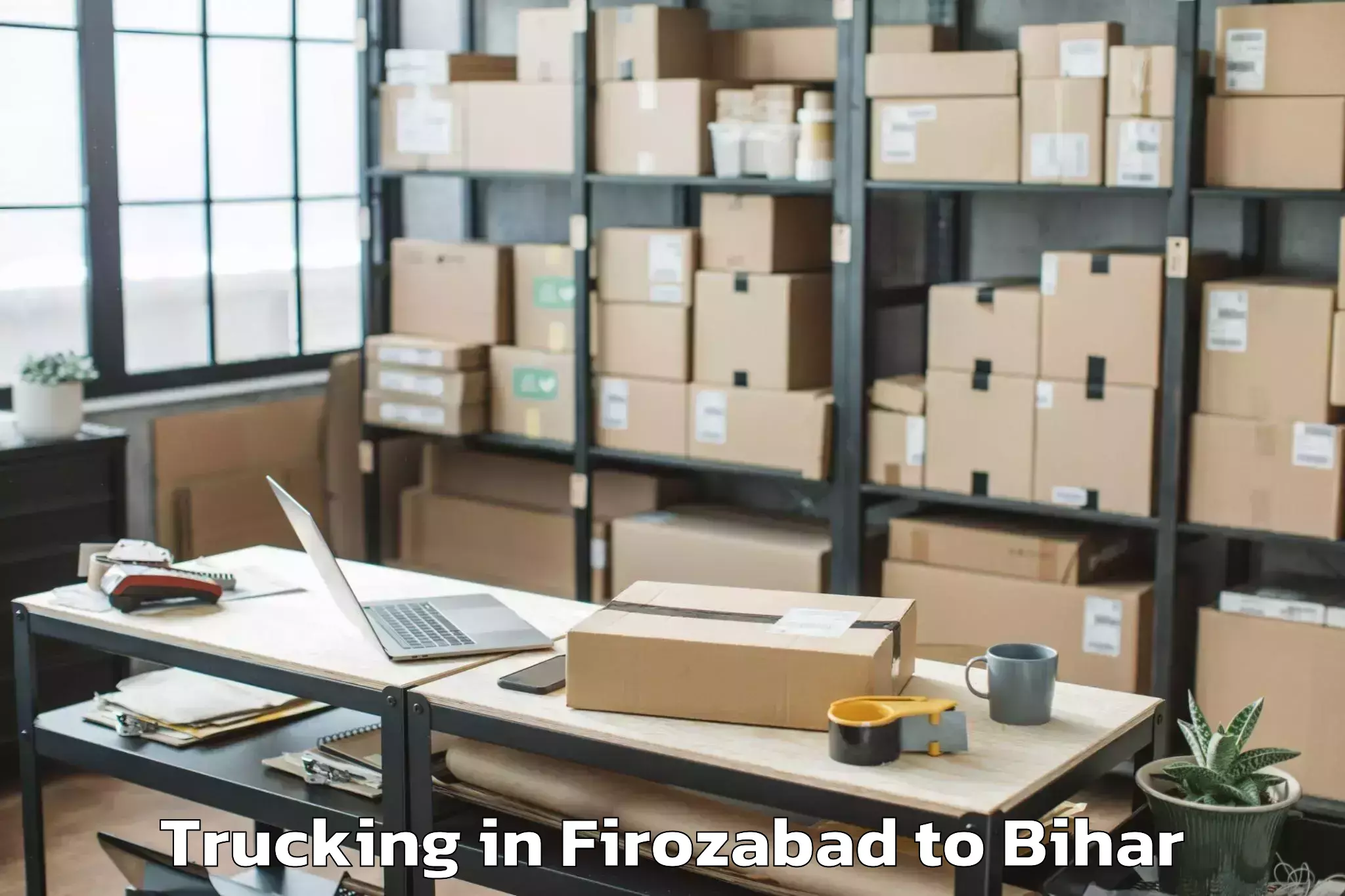 Top Firozabad to Patahi Trucking Available